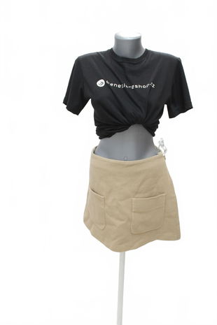 Dámska sukňa Zara, farba béžová, veľkosť M