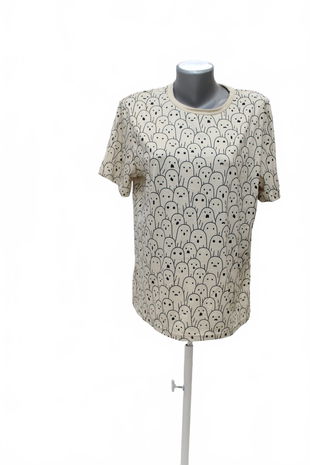 Dámske tričko Shein s potlačou, farba vzorovaná, veľkosť L