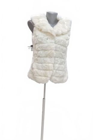 Dámska vesta Genesis, farba biela, veľkosť XS