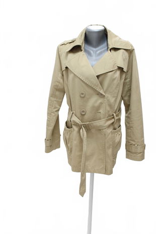 Dámsky kabát C&A, farba béžová, veľkosť 44