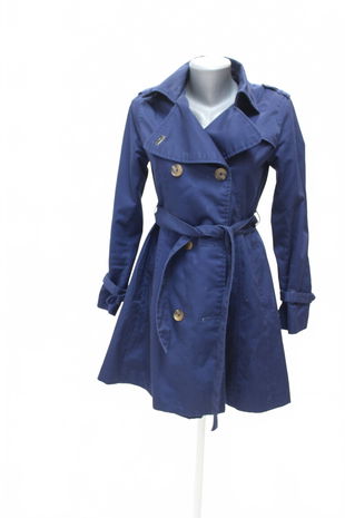 Dámsky kabát H&M, farba modrá, veľkosť 36