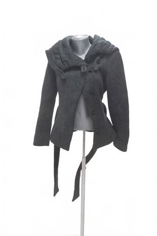 Dámsky kabát Zara, farba čierna, veľkosť M