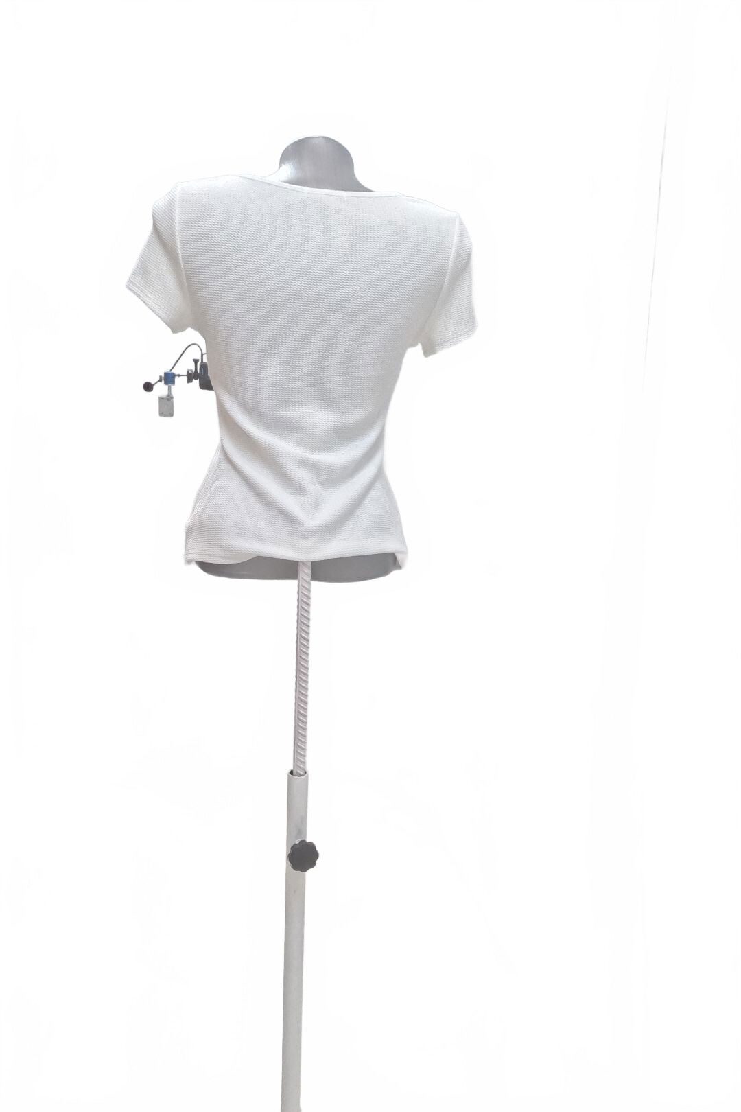 Dámske tričko Shein bez potlače, farba biela, veľkosť 36