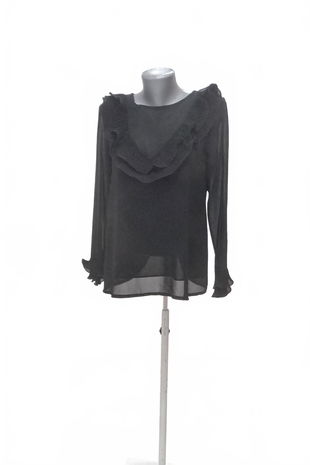 Dámska blúzka New Collection, farba čierna, veľkosť M