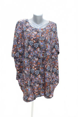 Dámské tričko Genesis bez potisku, barva vzorovaná, velikost 2XL