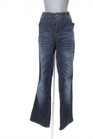 Dámské kalhoty John Baner, barva denim, velikost 48