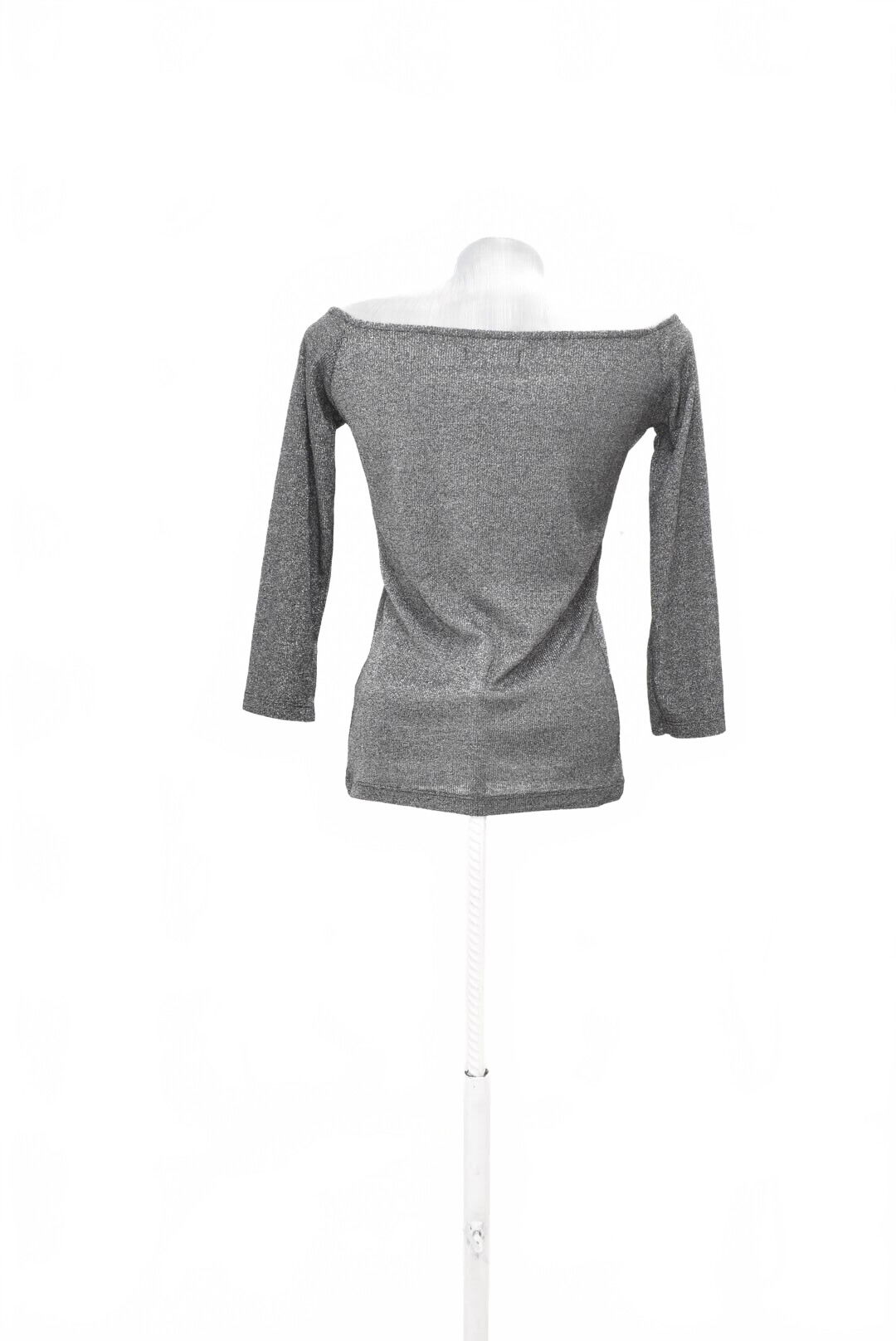 Dámske tričko House bez potlače, farba strieborná, veľkosť L