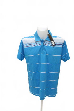 Pánské tričko Benter bez potisku, barva pruhovaná, velikost XL