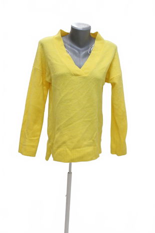 Dámsky sveter Janina, farba žltá, veľkosť 38