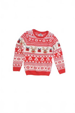 Dievčenský sveter Genesis, farba vzorovaná, veľkosť 134