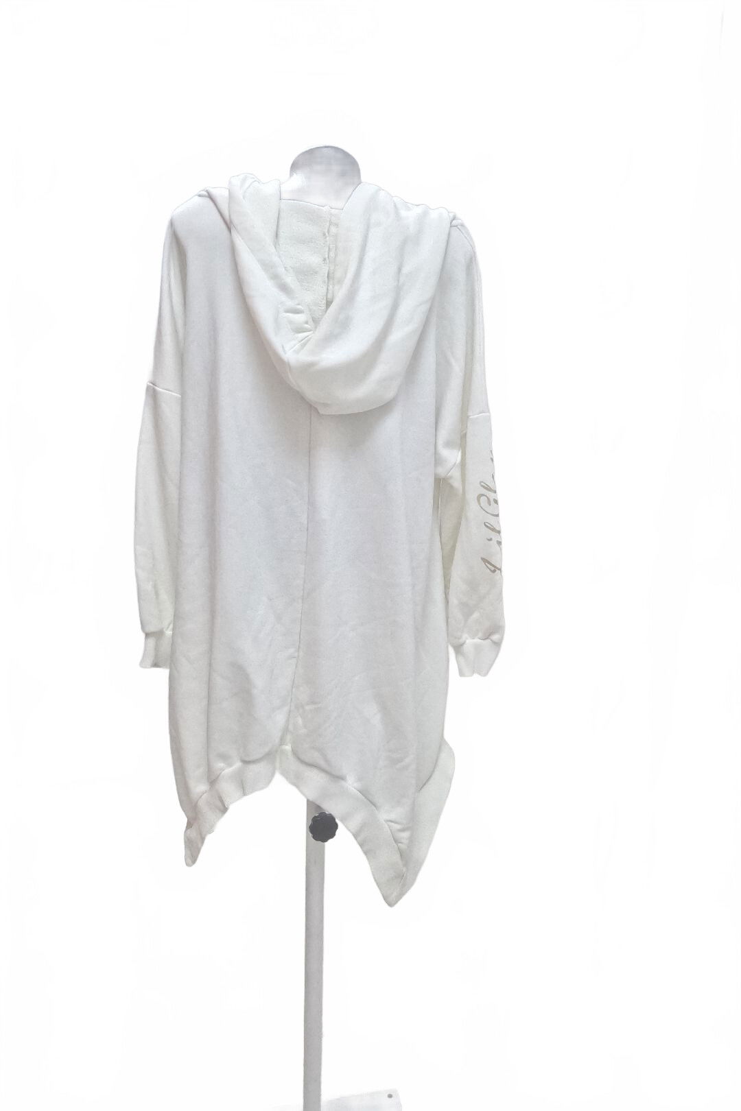 Dámská mikina Genesis bez potisku, barva bílá, velikost 2XL