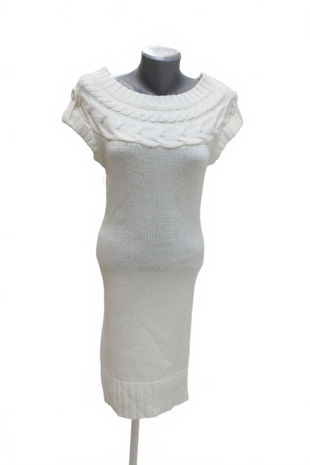 Dámske šaty Amisu, farba biela, veľkosť S