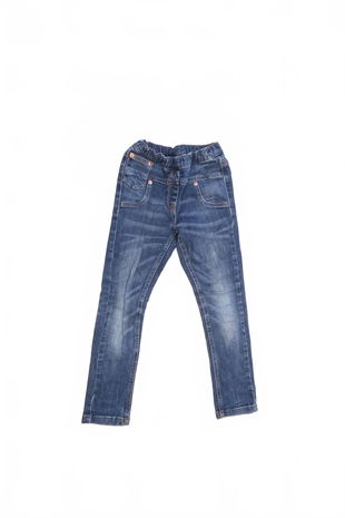 Dievčenské nohavice Next, farba denim, veľkosť 122