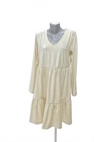 Dámske šaty Rainbow, farba béžová, veľkosť M