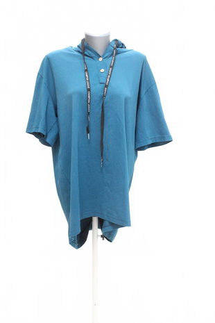 Dámske tričko New Collection bez potlače, farba modrá, veľkosť L