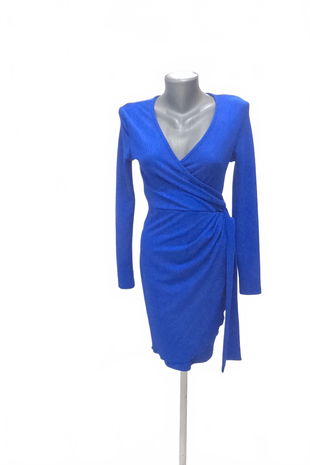 Dámske šaty Shein, farba modrá, veľkosť 34