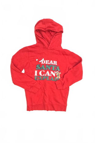 Chlapčenská mikina Genesis s potlačou, farba červená, veľkosť 152