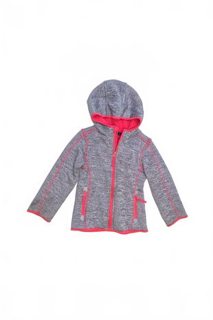 Dievčenská mikina Kiki & Koko bez potlače, farba sivá, veľkosť 104