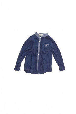 Chlapčenská košeľa H&M, farba modrá, veľkosť 110