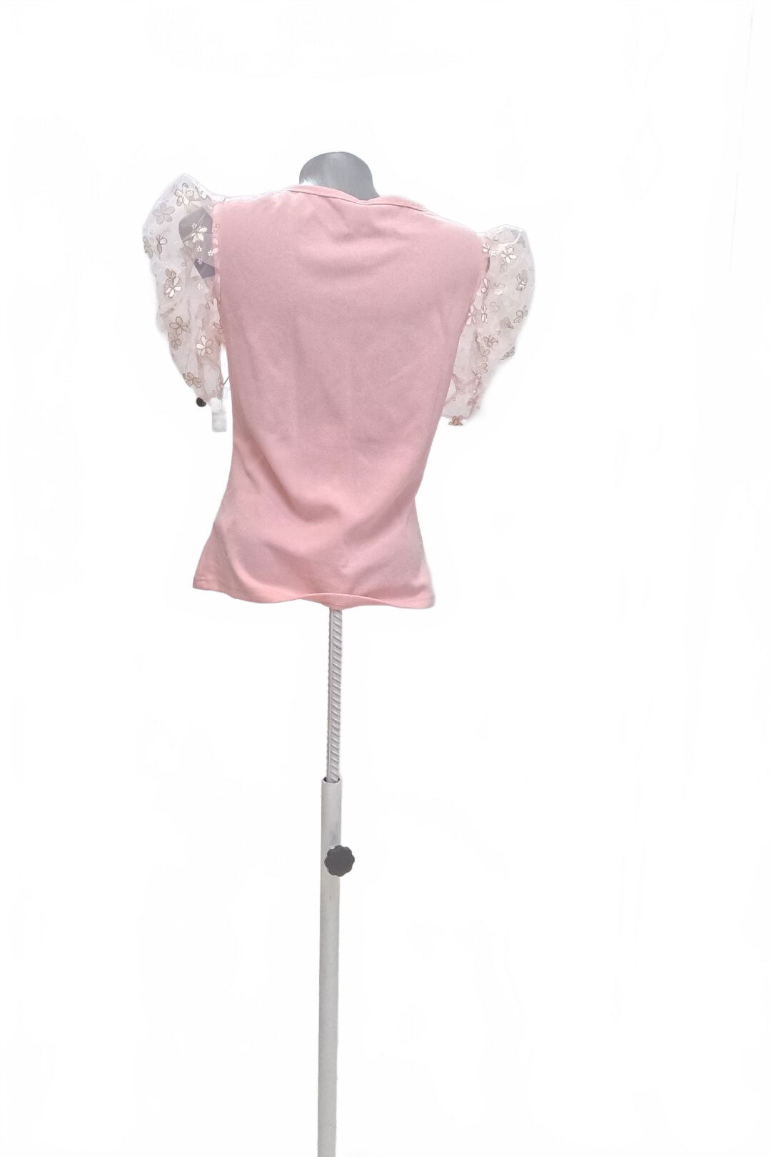 Dámske tričko Shein bez potlače, farba ružová, veľkosť L