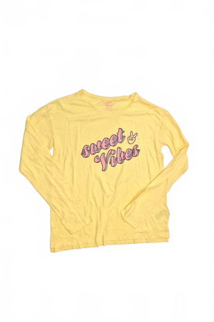 Dievčenské tričko Pepperts s potlačou, farba žltá, veľkosť 158