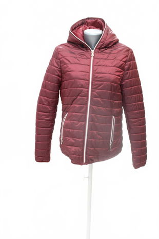 Dámska bunda Jean Pascale, farba červená, veľkosť 40