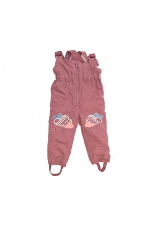 Dievčenské zimné nohavice Genesis, farba bordó, veľkosť 86