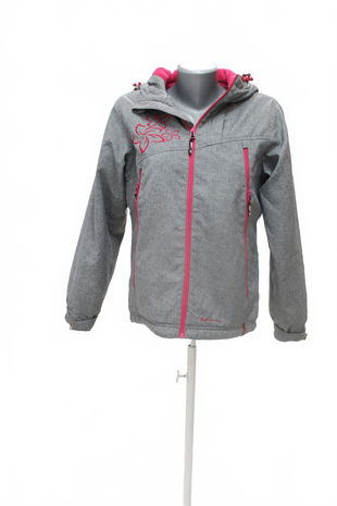 Dievčenská bunda Sam 73, farba sivá, veľkosť 158