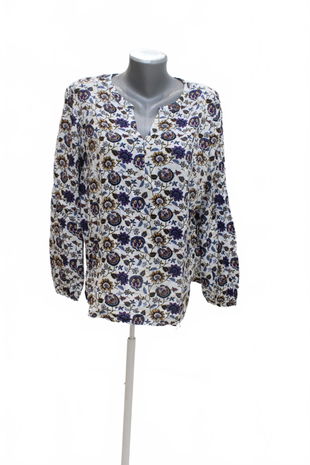 Dámske tričko Tom Tailor bez potlače, farba kvetovaná, veľkosť 40