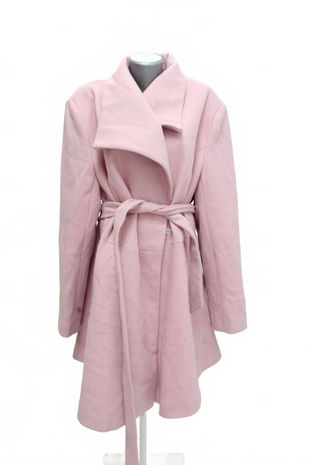 Dámský zimní kabát Asos, barva růžová, velikost 52
