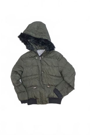 Dievčenská zimná bunda Genesis, farba khaki, veľkosť 9-10 r