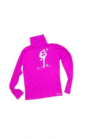 Dievčenské tričko Genesis s potlačou, farba fialová, veľkosť 134