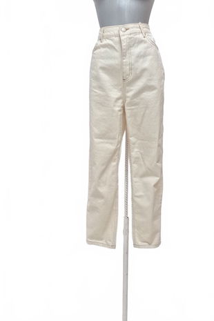 Dámske nohavice Trendyol, farba béžová, veľkosť 42