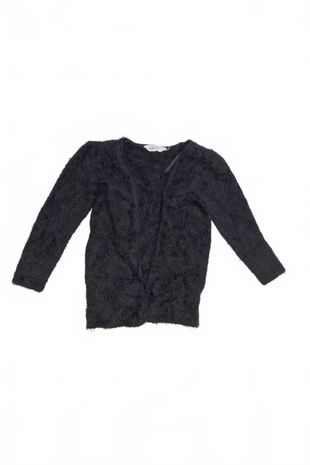 Dievčenský sveter H&M, farba čierna, veľkosť 122