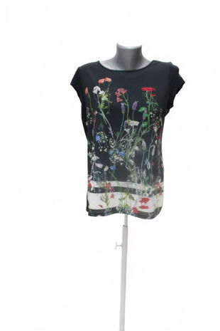 Dámske tričko Orsay bez potlače, farba kvetovaná, veľkosť S