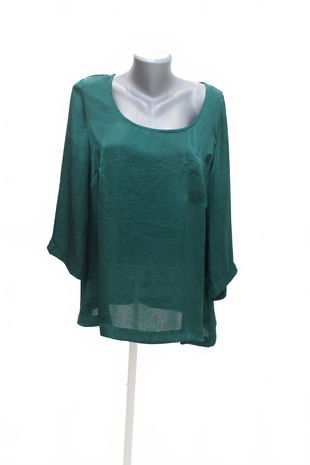 Dámské tričko Genesis bez potisku, barva zelená, velikost XL