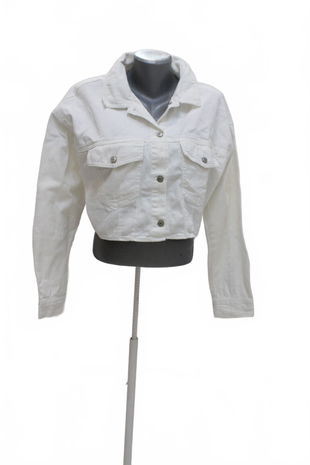 Dámska bunda H&M, farba biela, veľkosť M