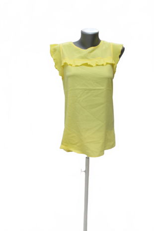 Dámske tričko Orsay bez potlače, farba žltá, veľkosť XS