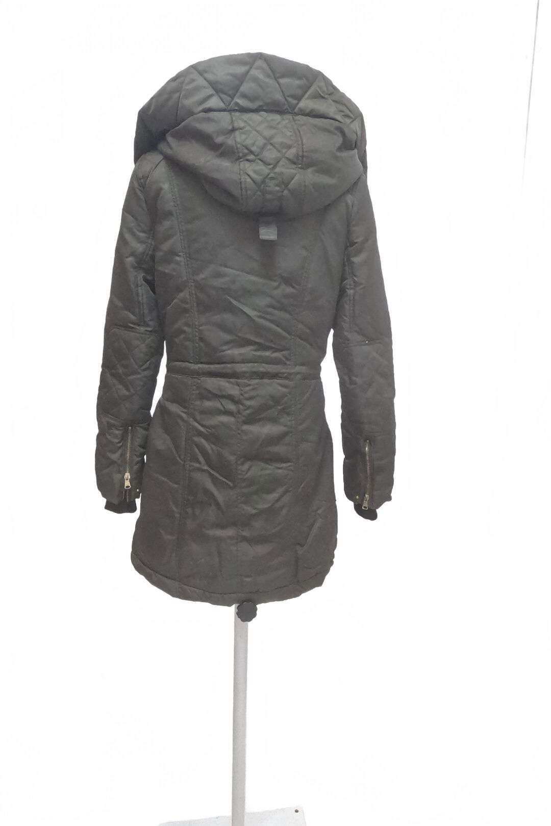 Dámska zimná bunda Zara, farba khaki, veľkosť L