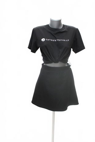 Dámska sukňa Amisu, farba čierna, veľkosť 38