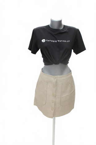 Dámska sukňa Stradivarius, farba béžová, veľkosť 38