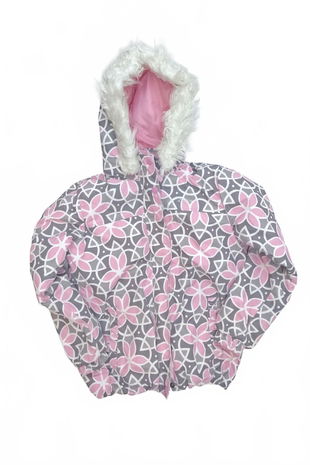 Dievčenská zimná bunda Lewro, farba vzorovaná, veľkosť 152