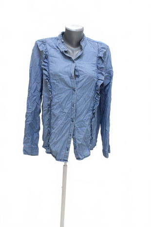 Dámska blúzka Promod, farba modrá, veľkosť M