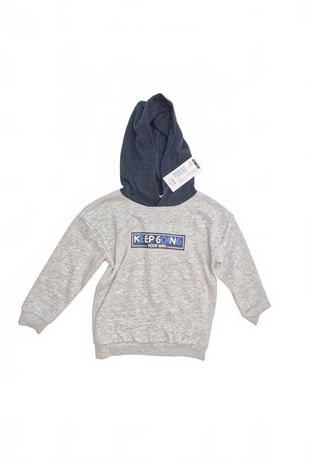 Chlapčenská mikina Genesis s potlačou, farba sivá, veľkosť 116