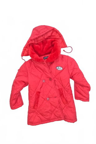 Dievčenská zimná bunda Genesis, farba červená, veľkosť 134