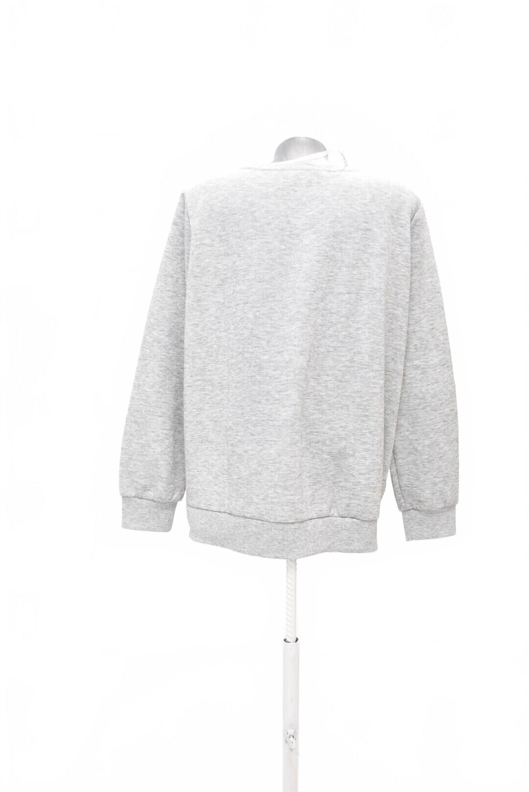 Dámská mikina Beloved s potiskem, barva šedá, velikost 2XL