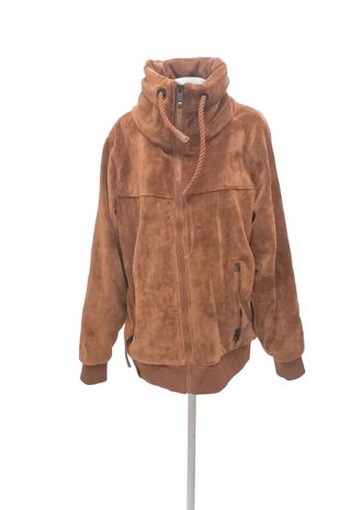 Pánska mikina Naketano bez potlače, farba hnedá, veľkosť 2XL