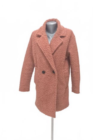 Dámsky zimný kabát Bershka, farba ružová, veľkosť S