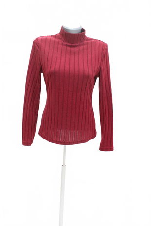 Dámske tričko Shein bez potlače, farba červená, veľkosť 40