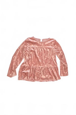 Dievčenské tričko Genesis bez potlače, farba ružová, veľkosť 128